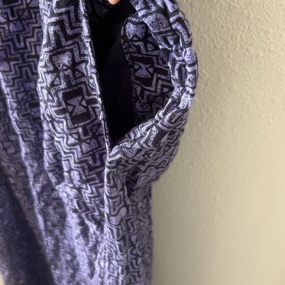 By Anthropologie Savona Slip Dress Sz S Purple Maxi Accent Boho Cotton Blend - Picture 7 of 16